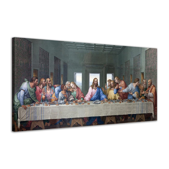 ZHONGYUTONG Das letzte Abendmahl Leinwand Bild mit Rahmen Leonardo da Vinci Berühmte Gemälde Reprodu