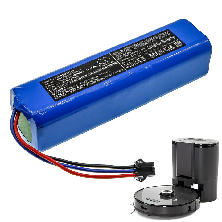 Cameron Sino Neu 5200mAh Ersatz Akku für Proscenic M7 Pro, LDS M7 Pro, M8 Pro, M7 Max, U6, Xiaomi Vi