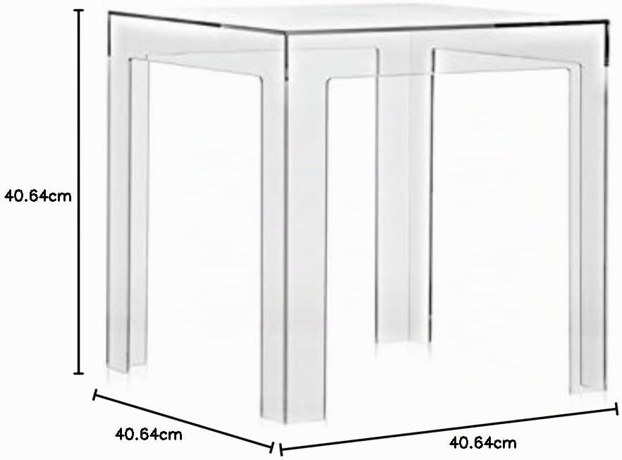 Kartell Jolly Tisch, Glasklar Cristallo, Cristallo