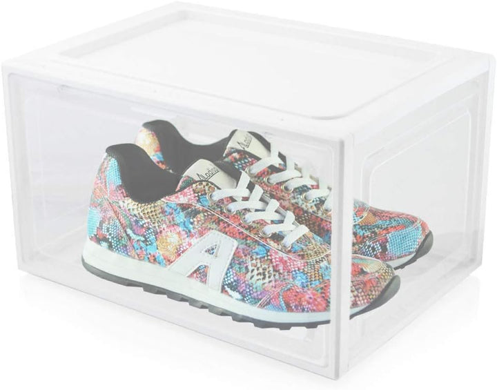 BITUXX LEX21 Schuhbox Stapelbar Aufbewahrungsbox Kunststoffbox Schuhkasten Schuhkarton Schuhorganize