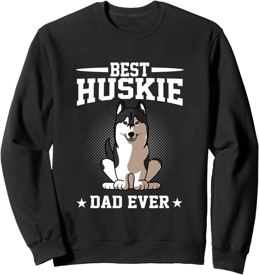 Bester Hund Papa jemals lustig Siberian Husky Papa Sweatshirt
