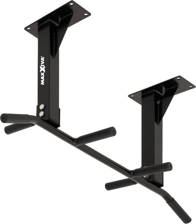 MAXXIVA Klimmzugstange für Deckenmontage schwarz für Workout Kraftübungen Bodybuilding Fitness-Train