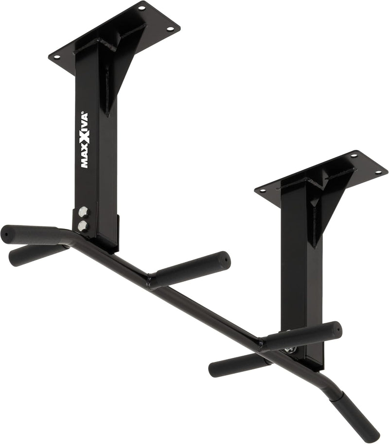 MAXXIVA Klimmzugstange für Deckenmontage schwarz für Workout Kraftübungen Bodybuilding Fitness-Train