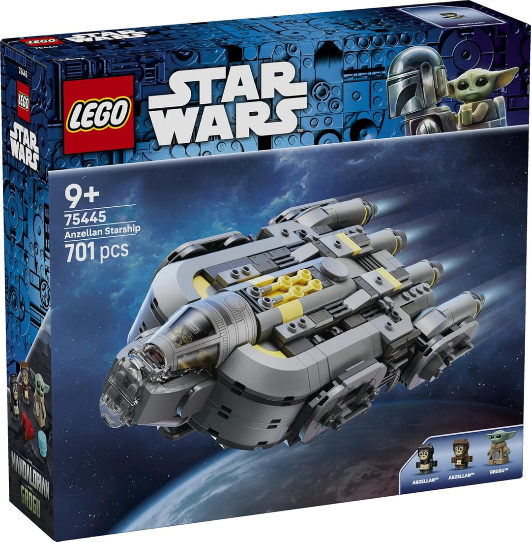 LEGO Star Wars 75445 Sternenschiff der Anzellaner - Spielet mit 3 Figuren & Einer Droiden Werkstatt