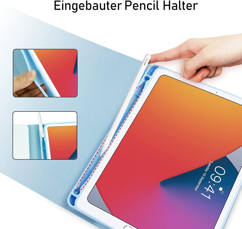 iPad 6/5.Generation Hülle mit Tastatur,Tastatur für iPad 9.7 2018 6.Gen/2017 5.Gen/iPad Air 1/iPad A