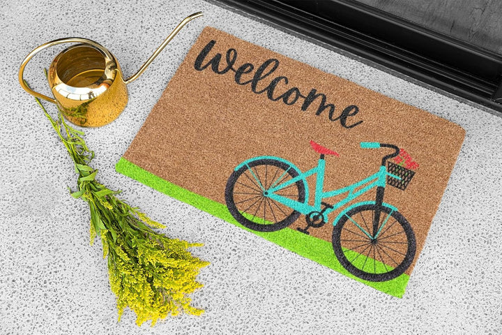 KOKO DOORMATS Kokos Fussmatte aussen mit Anti-Rutsch PVC | Lustige Türmatte Home Sweet Home | Umwelt