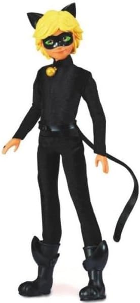 BANDAI - Miraculous - Miraculous Puppe Cat Noir und Adrien - Mannequin Puppe 26 cm und ihre 2 Outfit