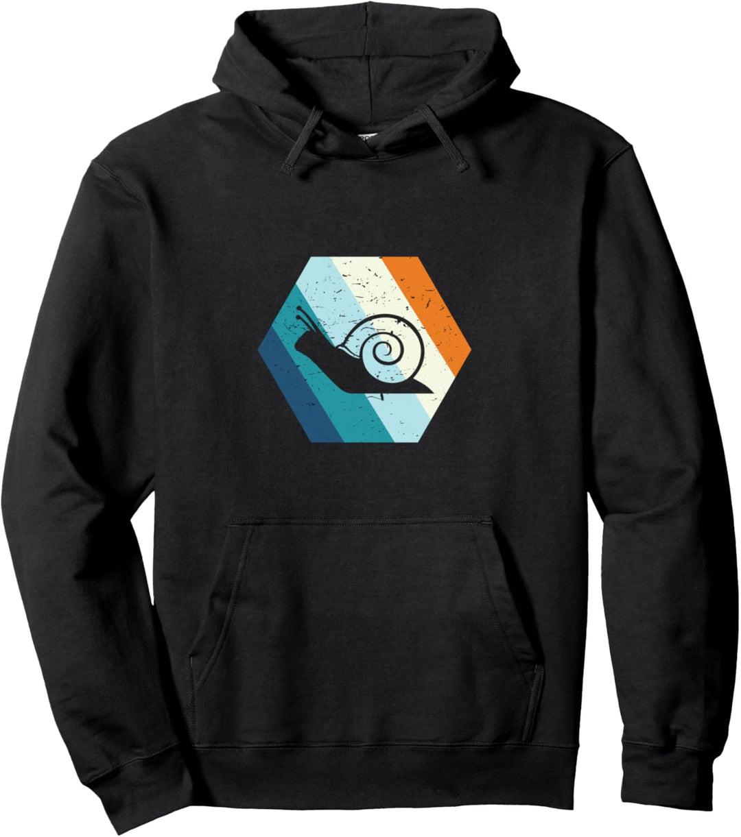 Retro Vintages Schnecke Niedliches Geschenk Fun Pullover Hoodie