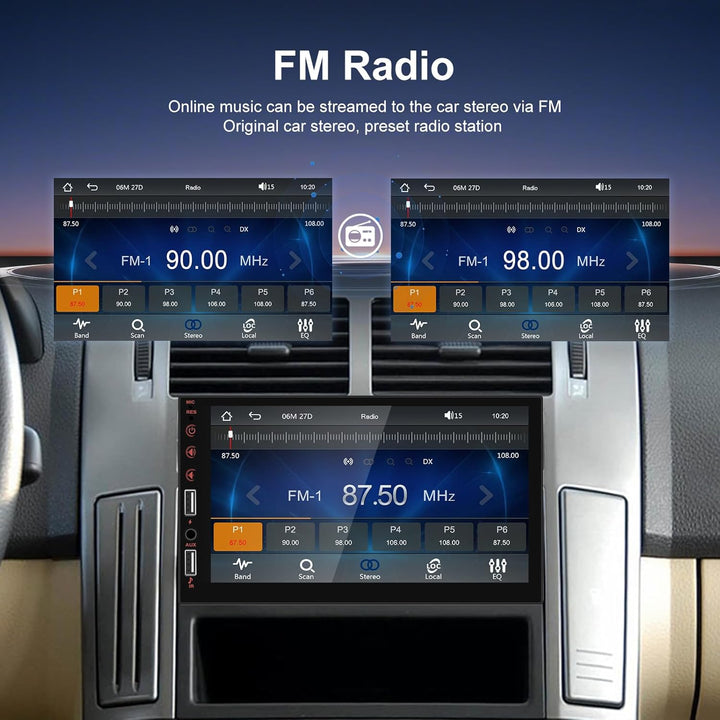 Hikity Autoradio 1 Din Wireless Carplay Android Auto mit Bildschirm 7 Zoll Touch Display Auto Radio