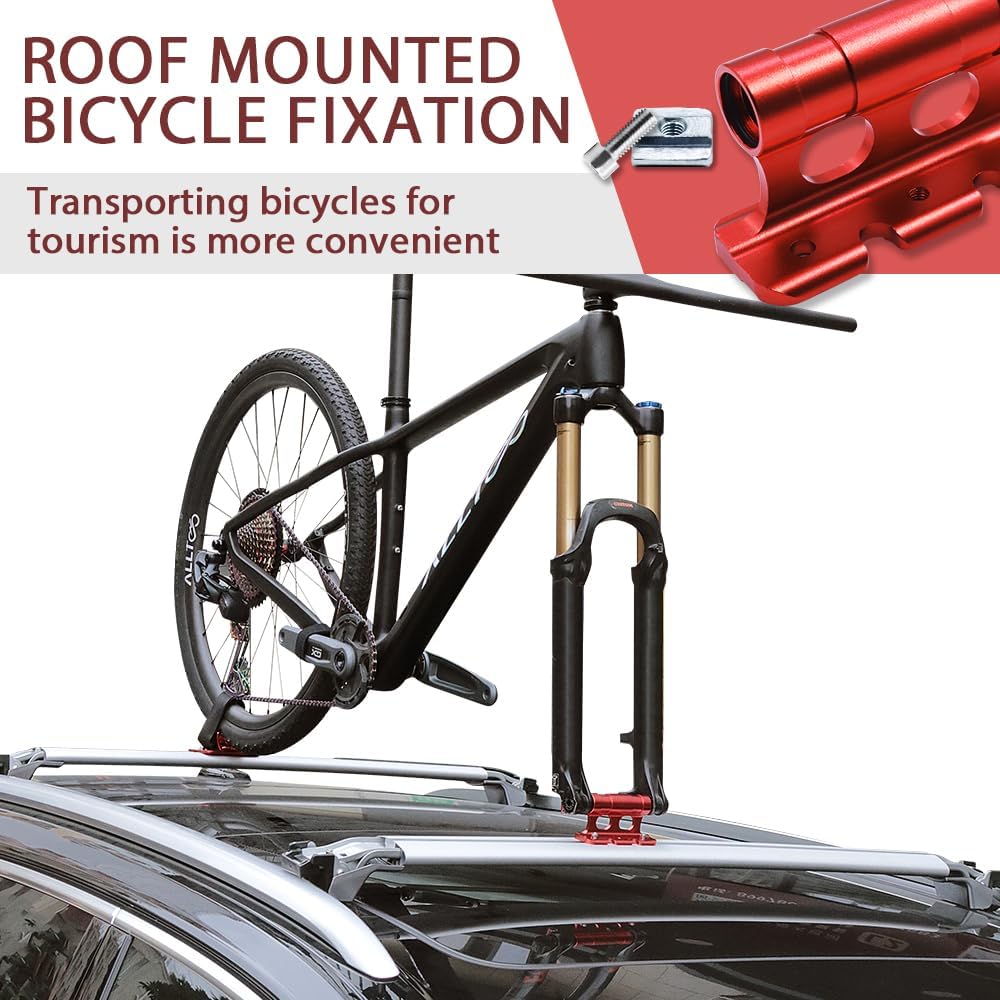 Fahrraddachhalterungs-Set, Fahrraddachträger für Pkw, SUVs und Transporter, Dachträgerhalterung Fahr
