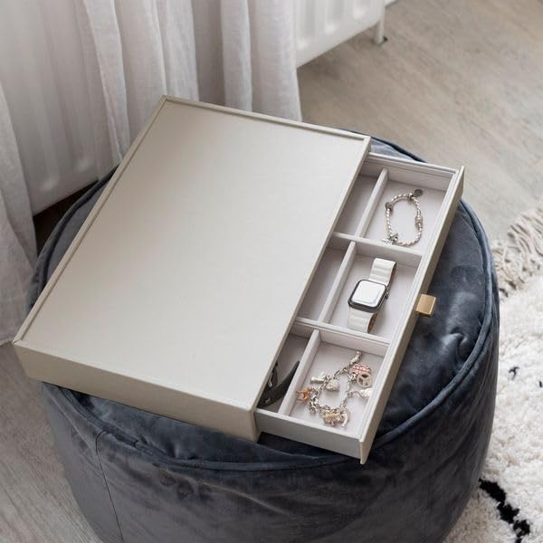 Stackers Navy Pebble Supersize Statement Jewellery Drawer, Navy