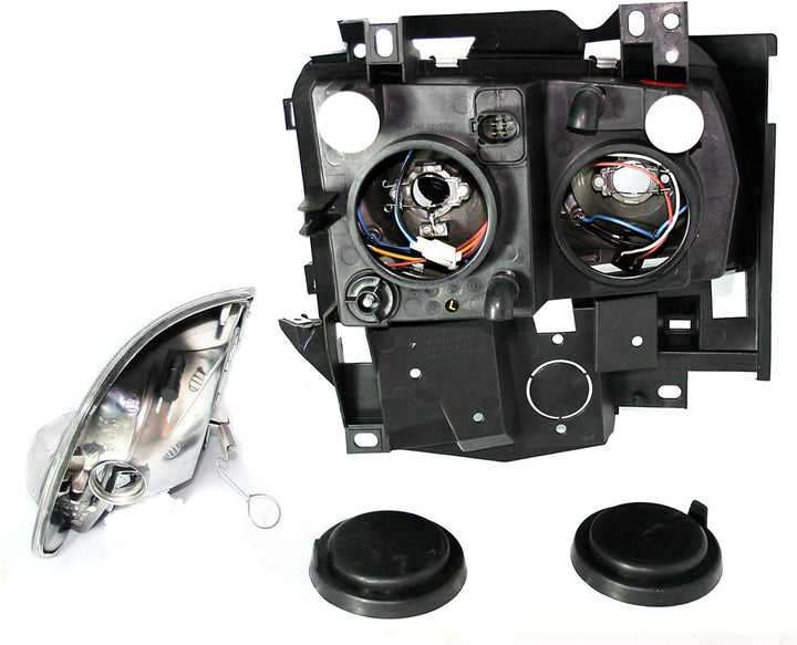 AD Tuning 960418 Angel Eyes Scheinwerfer (4-teilig), Klarglas Schwarz, Blinker