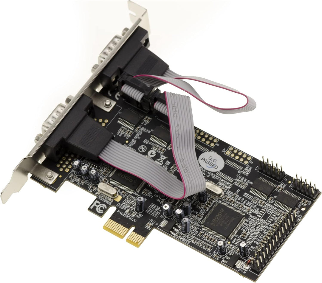 KALEA-INFORMATIQUE PCIe-Controller-Combo-Karte Parallel IEEE1284 DB25 LPT SPP ECP und 4 serielle Por
