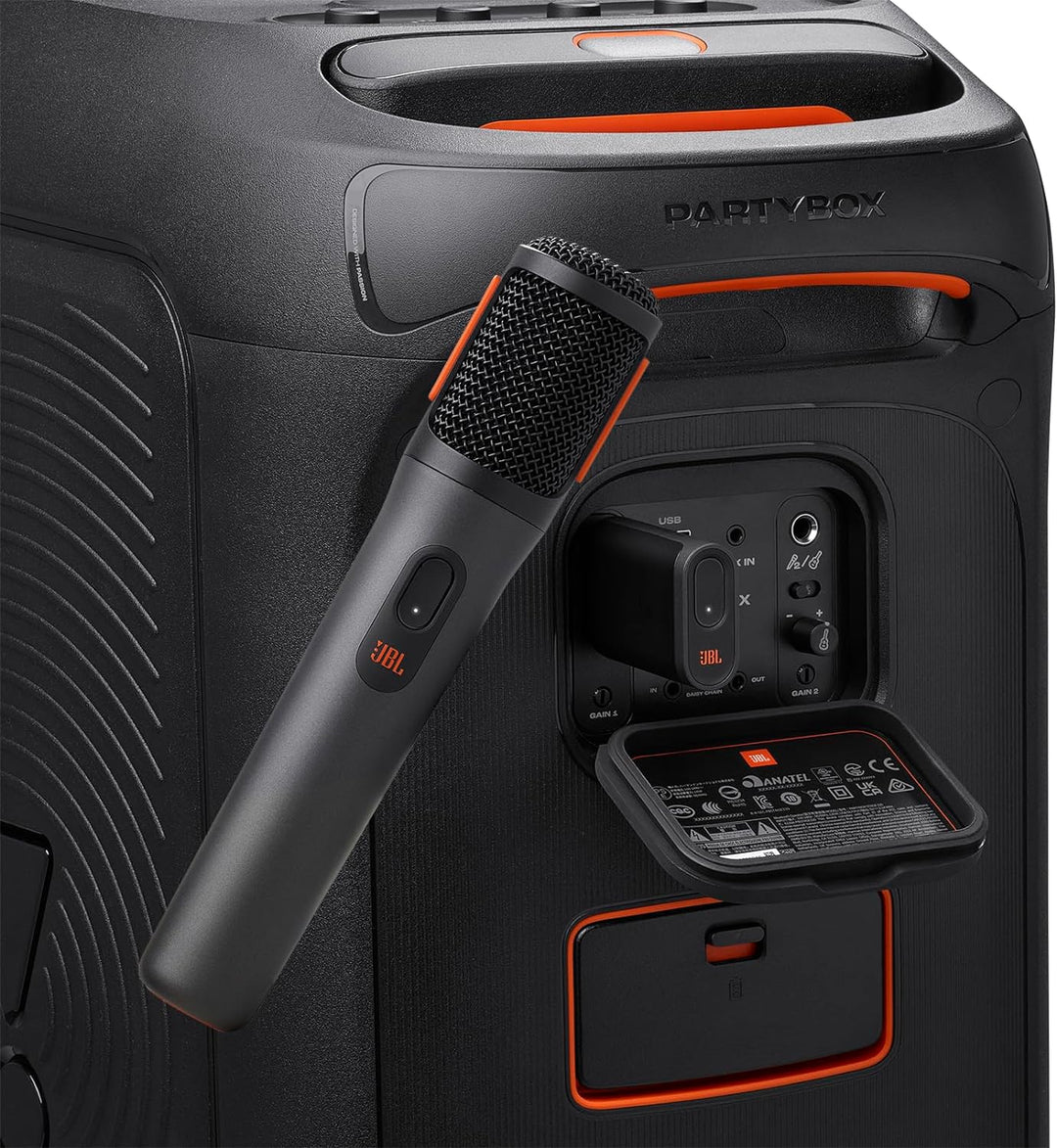 JBL PartyBox Wireless Mic – Set mit zwei digitalen kabellosen Mikrofonen und eingebautem Popfilter –
