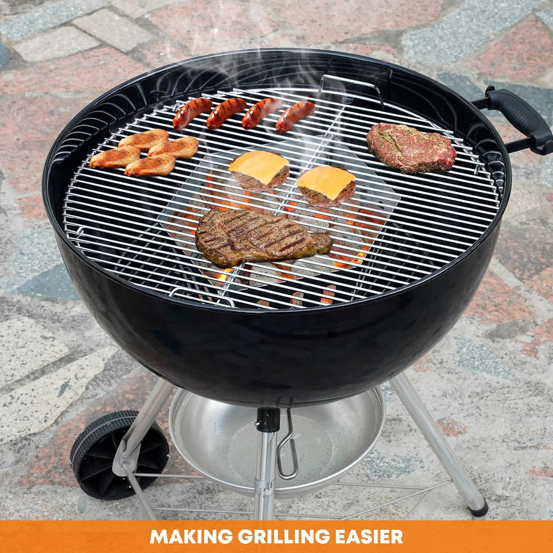onlyfire Holzkohlekorb Edelstahl, Kohlekorb Grill Gross für Weber 57/67cm Kugelgrills, Hochwertige C