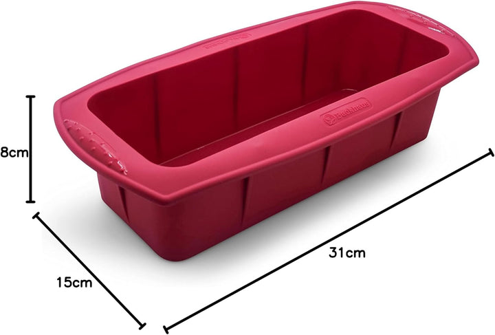 Backhaus FlexBake Silikon Kastenform 26cm – BPA-frei, antihaftend, mit Verstärkungsrand, LFGB-zertif