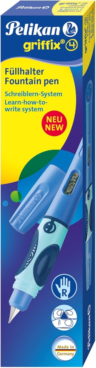 Pelikan griffix Schreiblern-Füller für Rechtshänder, Bluesea, 1 Stück in Faltschachtel Rechtshänder-
