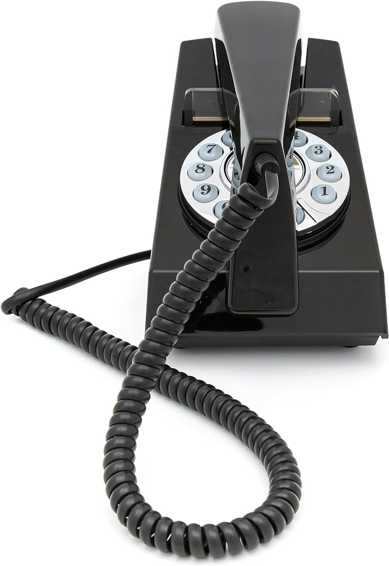 GPO GPOTRMB Trim Telephone Desktop Push-Button Telephone (Black) Schwarz, Schwarz