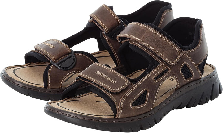 Rieker Herren Klassische Sandalen 22761, Männer Sandalen 40 EU Braun, 40 EU Braun