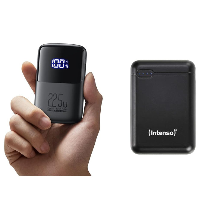 INIU Power Bank, 22.5W Fast Charging 10000mAh PowerBank & Intenso 7313530 Powerbank XS 10000, extern