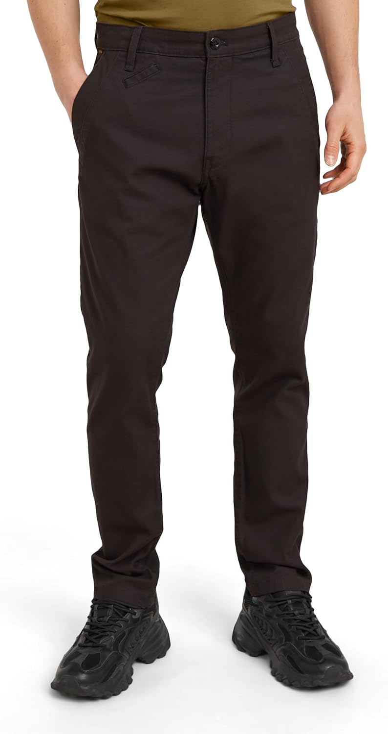 G-STAR RAW Herren Bronson 2.0 Slim Chino Pants 34W / 32L Schwarz (Dk Black D21038-d305-6484), 34W /