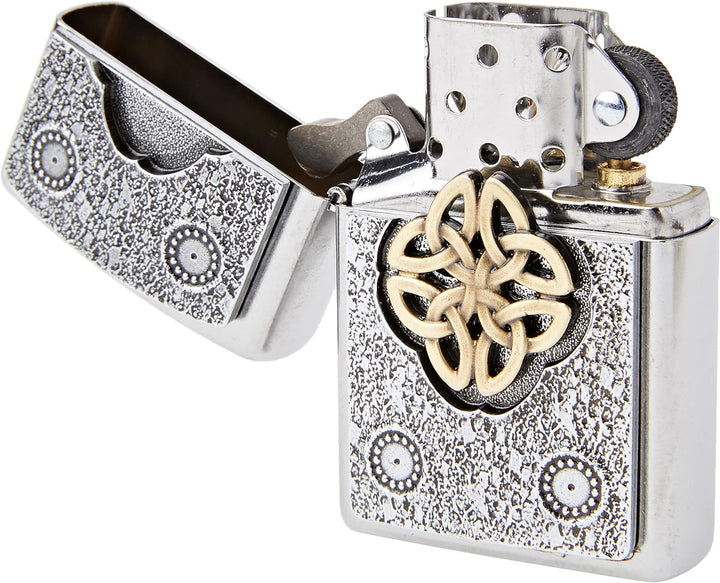 Zippo 207 Celtic Knot-Street Chrome Feuerzeug, silber, one