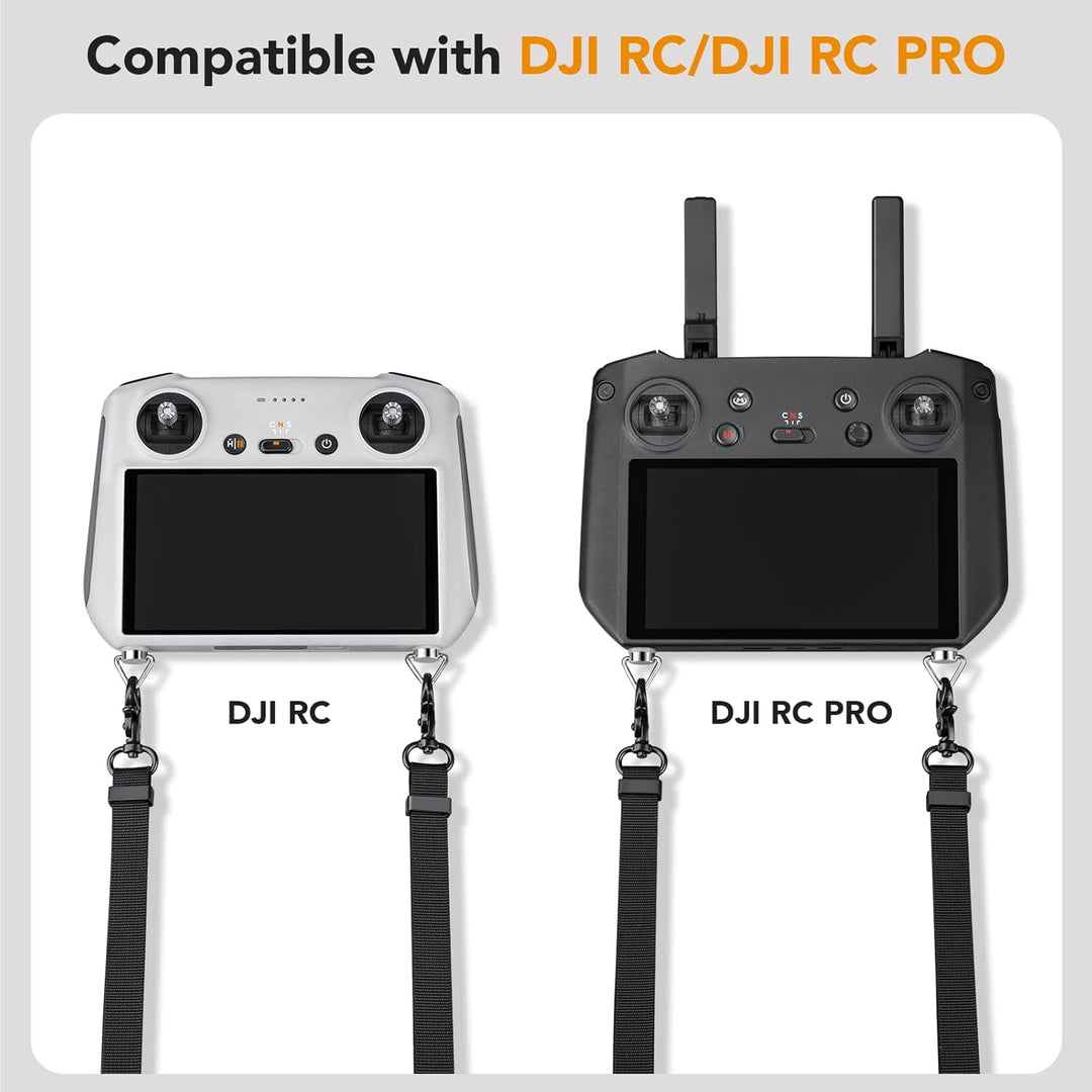 Lykus Gurt/Schlüsselband/Strap/Lanyard für DJI RC/RC 2/RC Pro/RC Plus, Orange Riemen, Dreieckige Sch