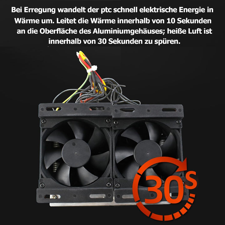 PTC-Heizelement 220V 1500W PTC-Keramik-Luftheizgerät, Elektrisch isolierte Keramik-Thermostat-Hochle