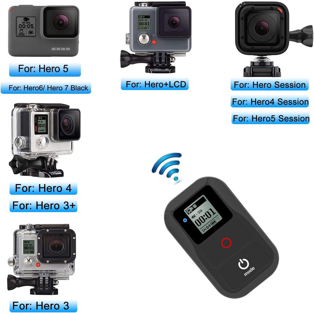 Suptig Fernbedienung WiFi Fernbedienung für GoPro Hero 8 Hero 7 Black Hero 6 Hero 5 Hero 4 Hero Sess