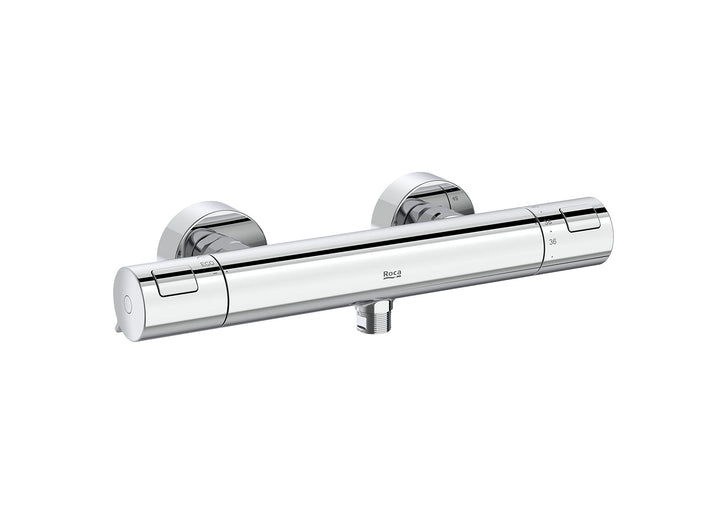 Roca A5A2E18C00 Thermostatische Duschmischer, T-500, Chrom (Ohne Ausrüstung)