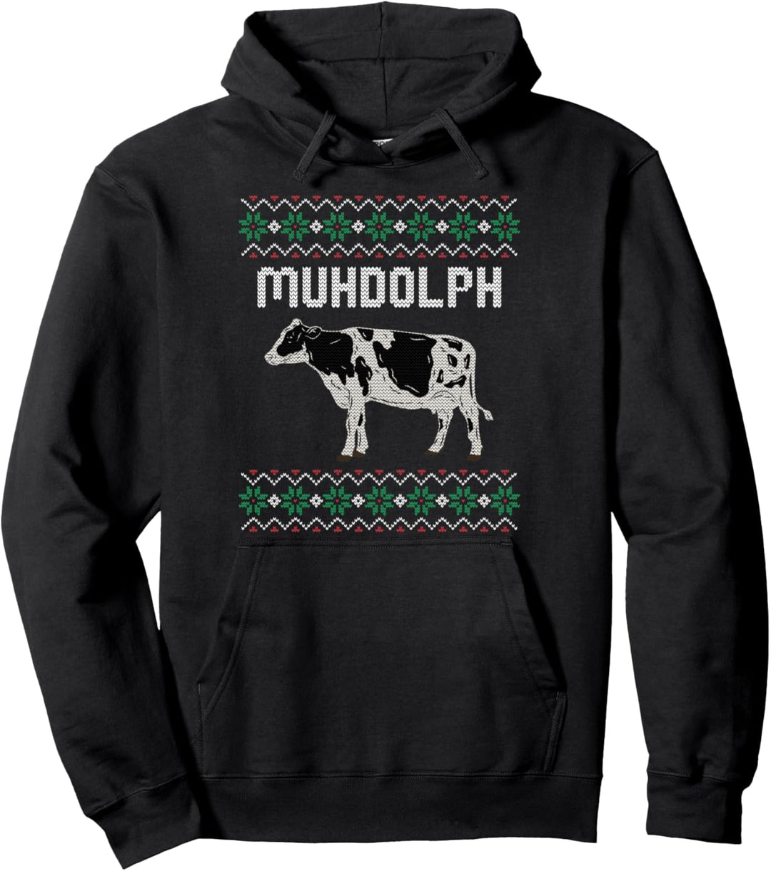 Ugly Christmas Sweater Landwirt Rinder Weihnachten Geschenk Pullover Hoodie