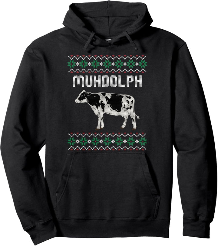 Ugly Christmas Sweater Landwirt Rinder Weihnachten Geschenk Pullover Hoodie