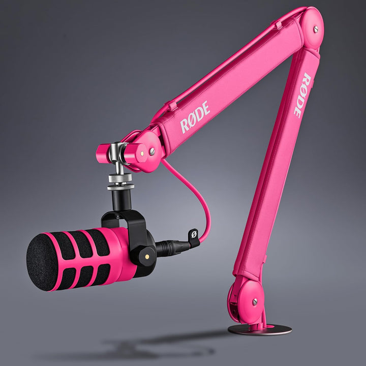 Rode PSA1+ Plus Tisch-Mikrofonarm Gelenkarm Pink mit keepdrum Mikrofasertuch PSA1+ Plus mit Mikrofas