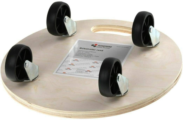 4 Stück Blumenroller Rollbrett Transportroller Fassroller Möbelroller 200kg Rund
