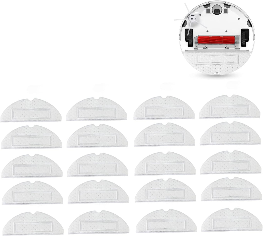 20 Stück Kehrroboter, Einweg-Mopp-Pads, Kehrroboter-Zubehör, Wischtuch-Ersatz-Reinigungspads, Verbes