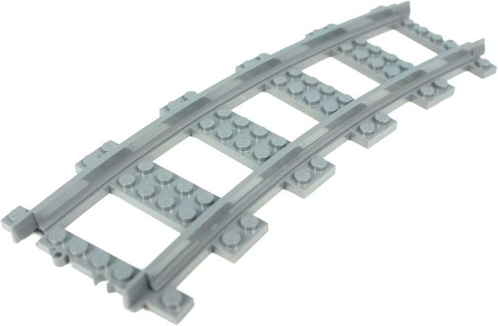 Trixbrix.eu Curved Tracks R56 Compatible with Lego City Train Sets 60197 60198 10277 60205 60238 603
