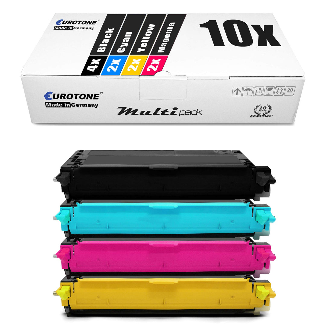 10x Müller Printware Toner für Epson Aculaser C 2800 DN N DTN ersetzt S051158 - S051161 Set aus 10,