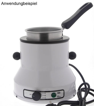 Kosmetex Wachstopf 800ml mit Griff für Scheiben und Perlen, Wachswärmer, Topf für Wachs-Erhitzer