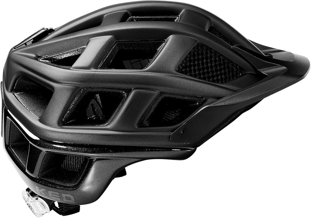 KED Crom MTB Fahrrad Helm matt schwarz 2023 L (57-62cm), L (57-62cm)