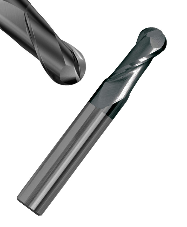 VHM Radiusfräser Kugelkopffräser 2 Zähne - AlTiN Beschichtung, Ø 6mm, High Performance Cutting HPC g