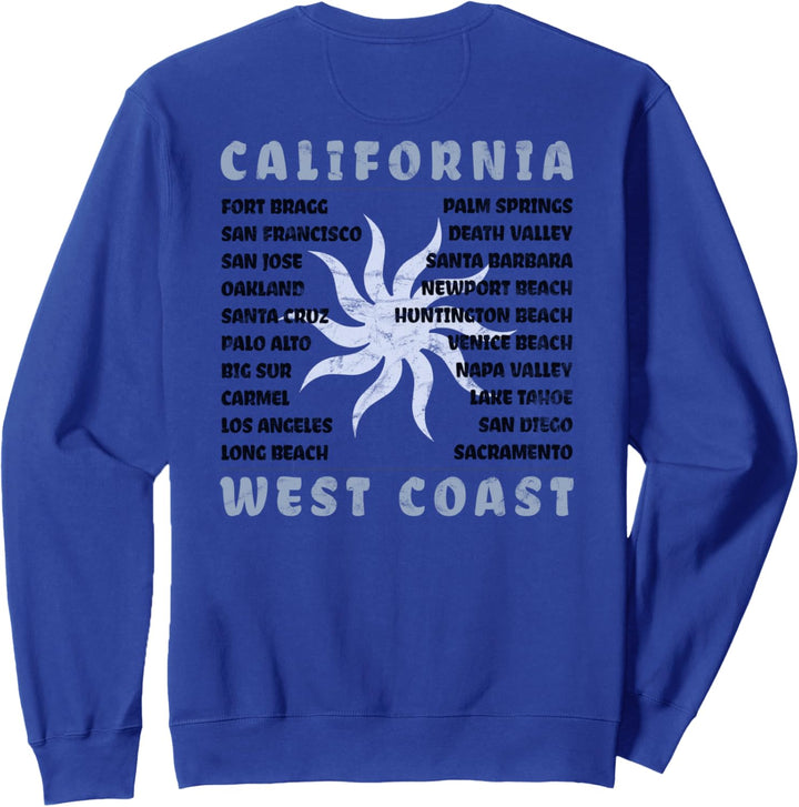 California West Coast Front Back Sweatshirt