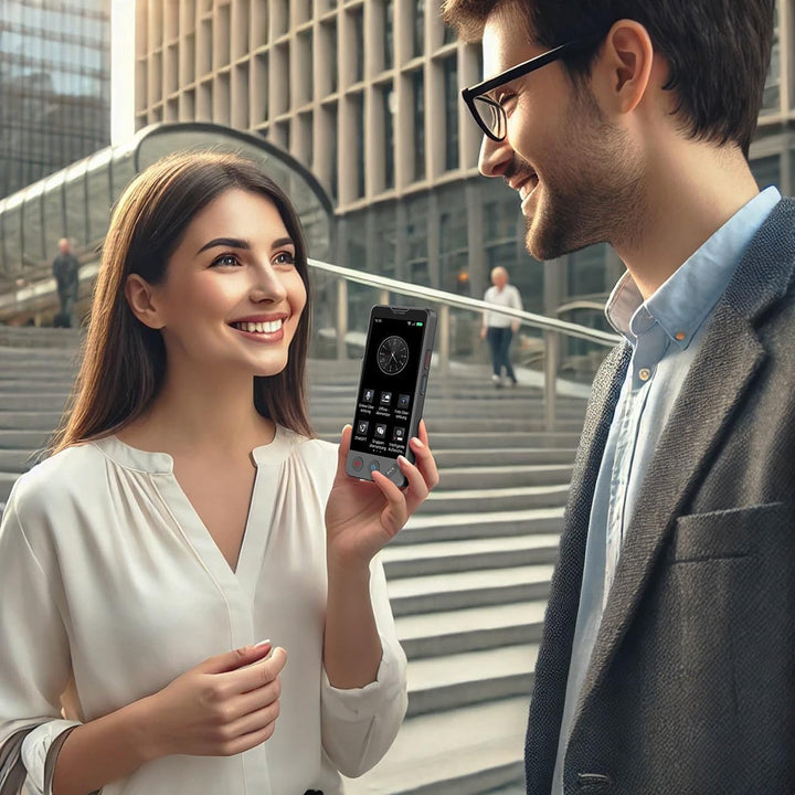 simvalley MOBILE Übersetzer: Mobiler KI-Echtzeit-Sprachübersetzer mit 4G/LTE, 139 Sprachen, ChatGPT
