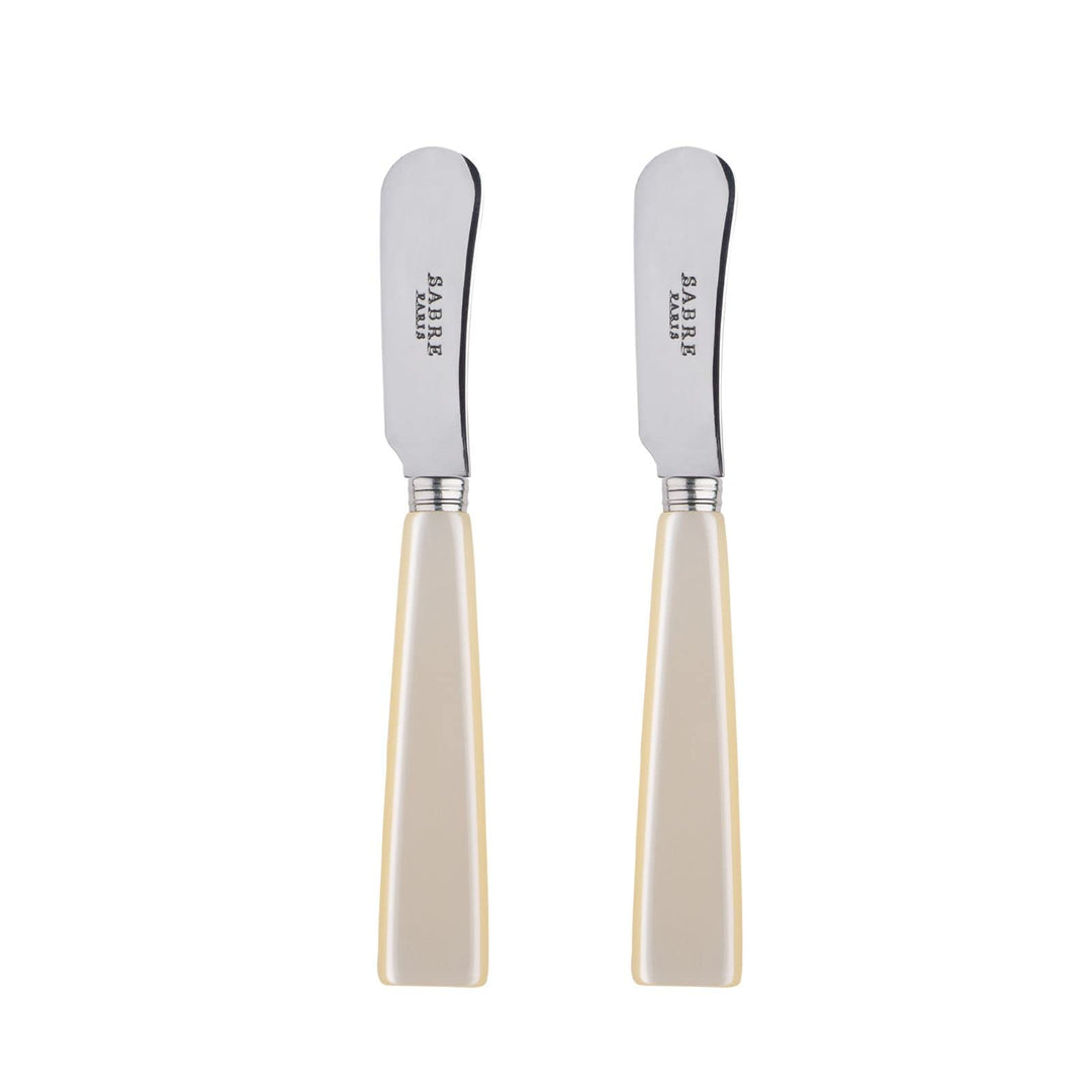SABRE PARIS - 2er Set Buttermesser 14 cm - Icon - Ideal Für Butter, Aufstrich - Edelstahl &amp; Acryl -