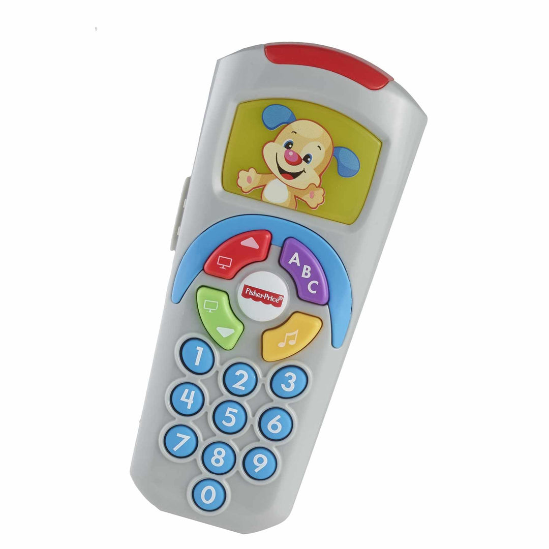 Fisher-Price Lernspass Lernspielzeug für Babys Hündchen-Fernbedienung Spielzeugfernbedienung mit Mus