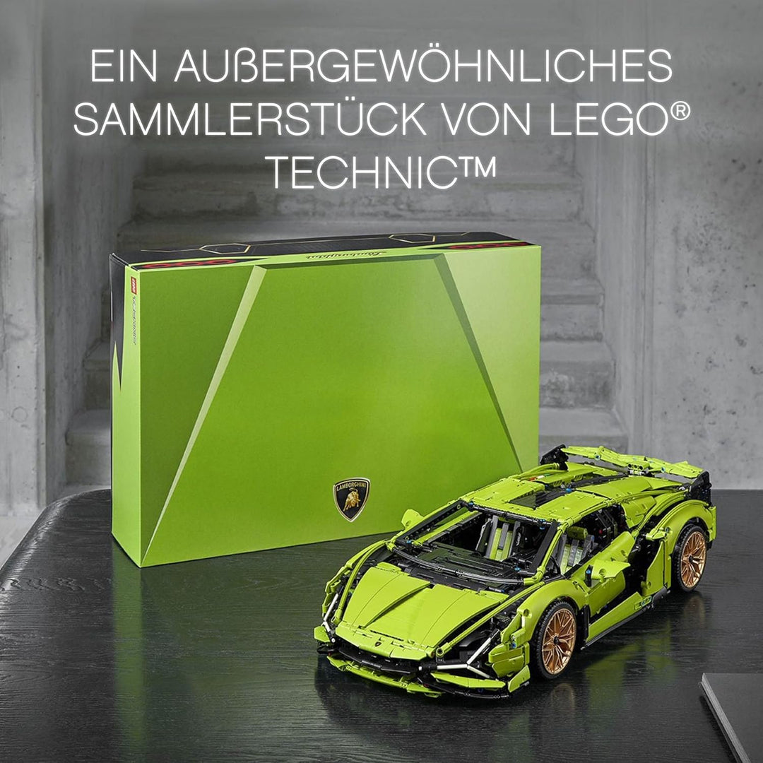 LEGO 42115 Technic Lamborghini Sián FKP 37 Rennwagen, Modell-Bauset für Erwachsene, Geschenkidee für