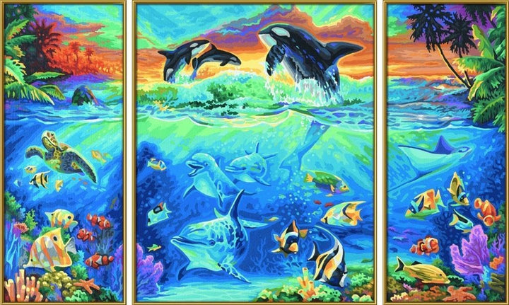 Schipper 609260531 Malen nach Zahlen, Am Korallenriff - Bilder malen für Erwachsene, inklusive Pinse