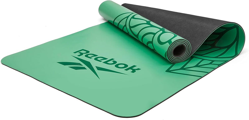 Reebok Naturkautschuk-Yogamatte Grünes Mandala, Grünes Mandala