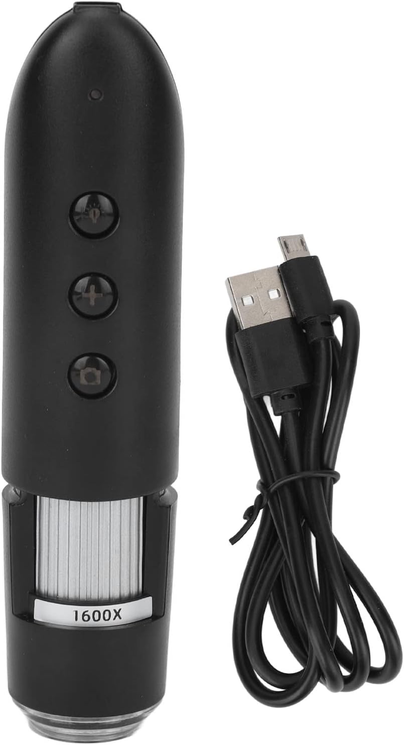 Digitales Mikroskop, Wireless WIFI 1600X Super HD Handheld-Mikroskope Elektronischer Detektor für Ko