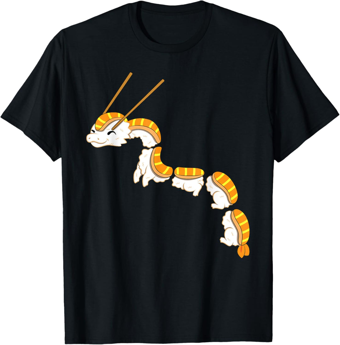 Japanischer Reis Drache Sushi Nigiri T-Shirt