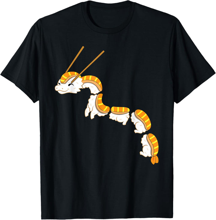 Japanischer Reis Drache Sushi Nigiri T-Shirt